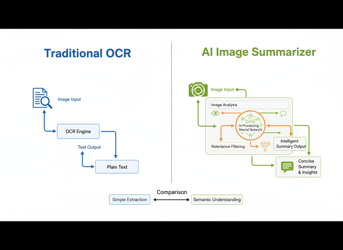 What Is an AI Image Summarizer? (And How It's Different From Basic OCR)